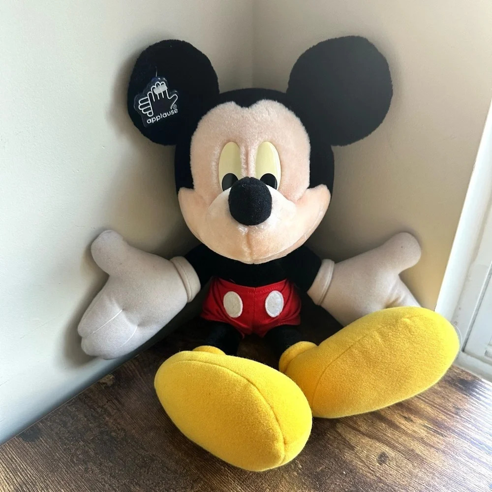 Disney Mickey Mouse Plush - Vintage Applause Stuffed Toy - Picture 4 of 17